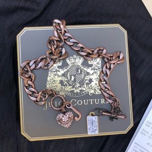 NWT vintage Juicy Couture chain heart necklace